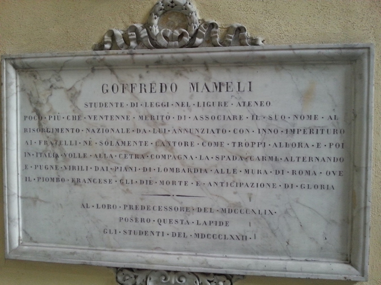 Lapide Mameli