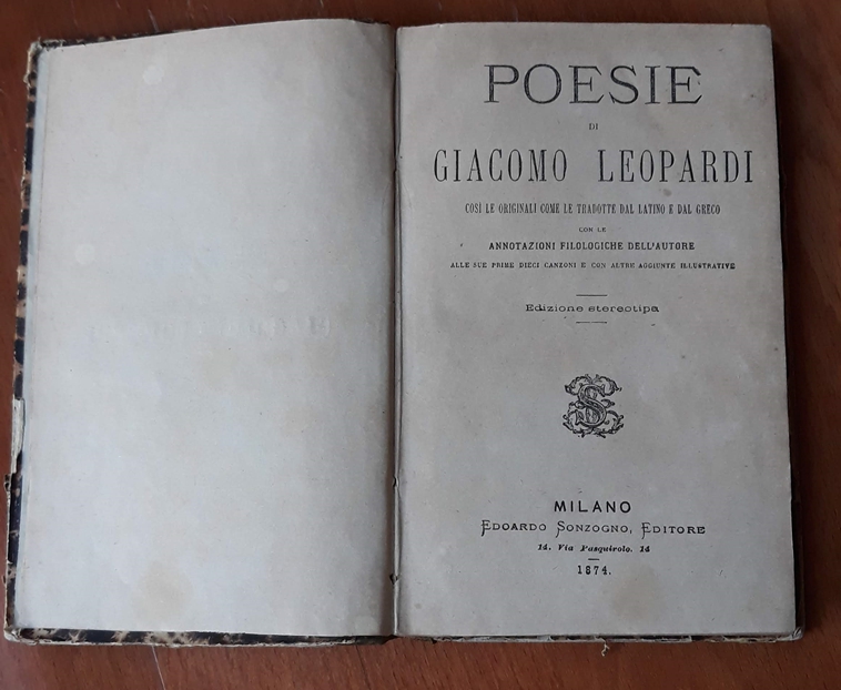 Poesie Leopardi