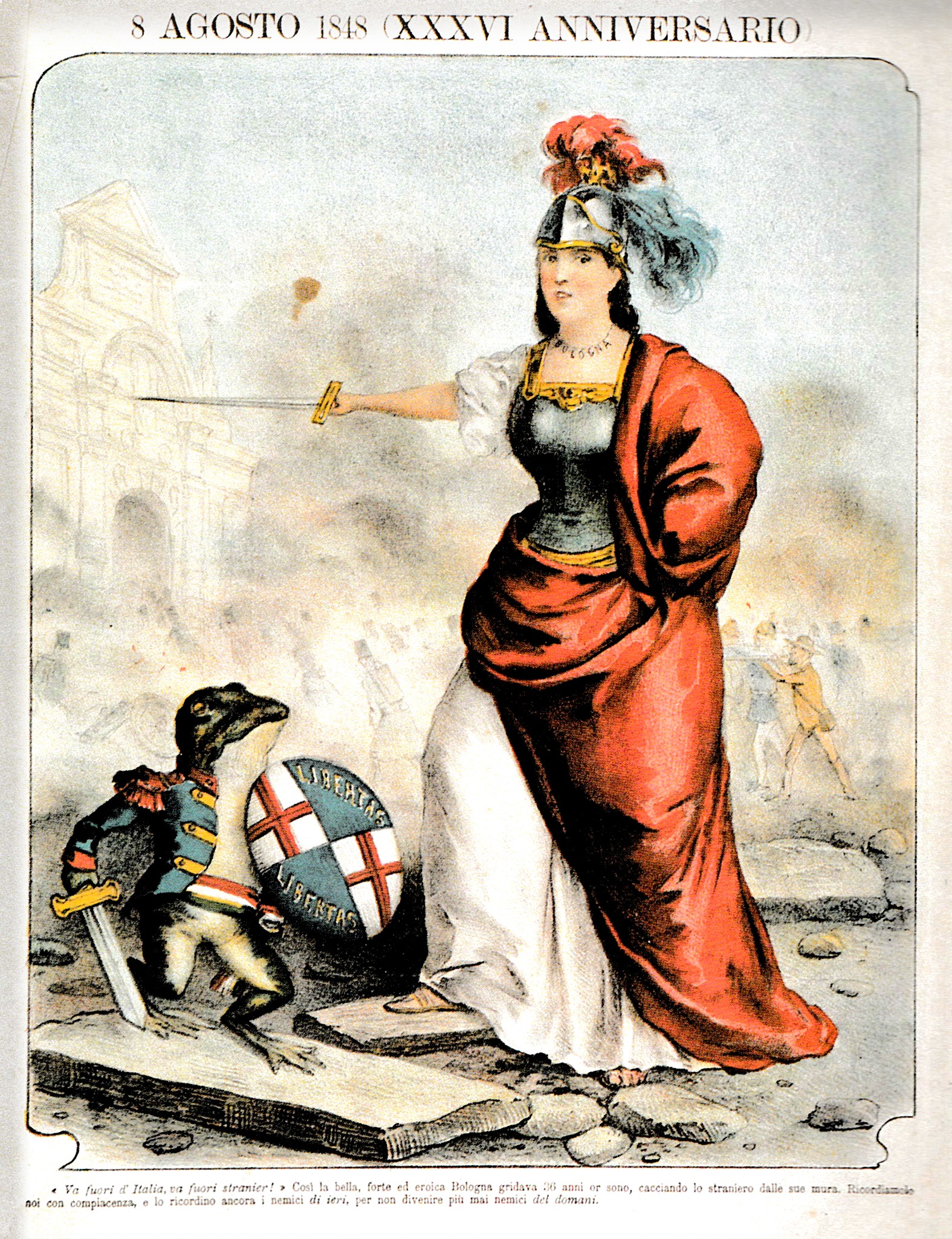 8 agosto 1848, XXXVI anniversario