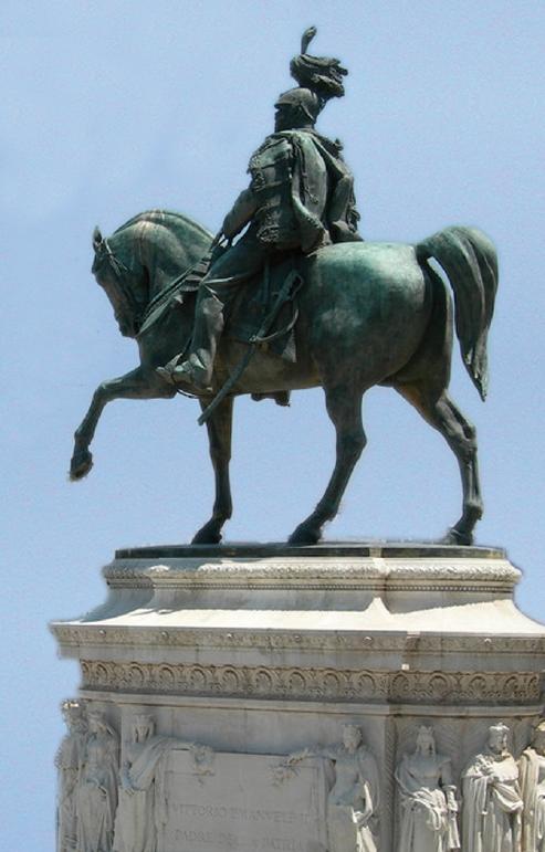 Statua equestre a Vittorio Emanuele II (Miniatura 493x771 px)