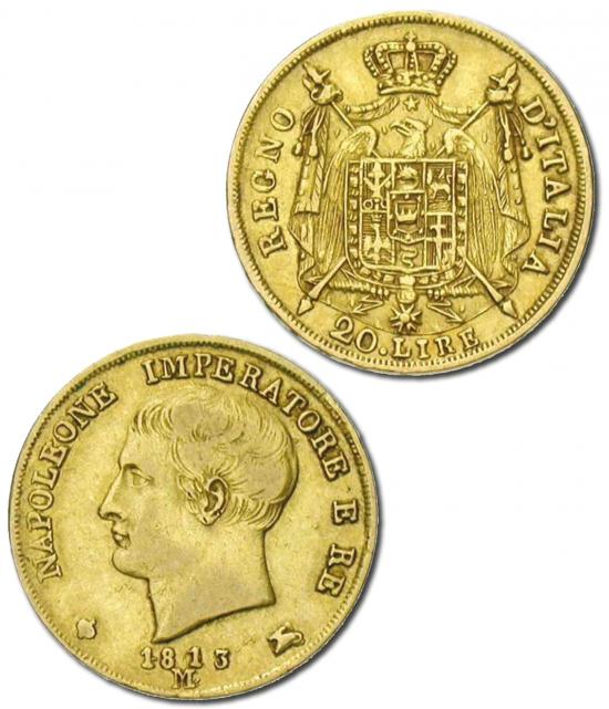 Moneta da 20 Lire del 1813 (Miniatura 219x255 px)