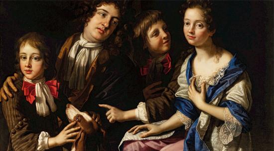 B. Gennari, Ritratto della famiglia Riva, 1689 (Miniatura 219x120 px)