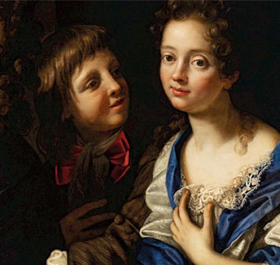 B. Gennari, Ritratto della famiglia Riva, 1689 - Particolare (Miniatura 219x207 px)